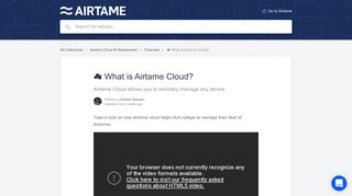 What is Airtame Cloud? | Airtame Help Center