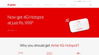Hotspot - Buy Wifi Hotspot, Airtel 4G Wifi Hotspot @999*