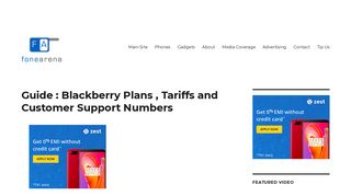 Guide : Blackberry Plans , Tariffs and Customer Support Numbers