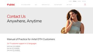 Airtel DTH Customer Support | Manual of Practice