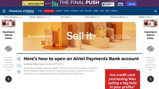 Here's how to open an Airtel Payments Bank account - The Financial ...