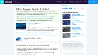 AirTran Airways A+ Rewards Credit Card Reviews - WalletHub