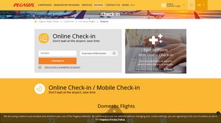 Check-in | Pegasus Airlines