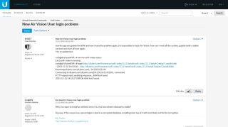 New Air Vision User login problem - Ubiquiti Networks Community