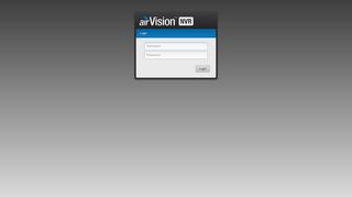 airVision: [NVR] - Login