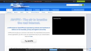 AirVPN - The air to breathe the real Internet - AirVPN