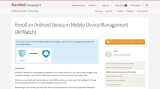 Enroll an Android Device in Mobile Device Management (AirWatch ...
