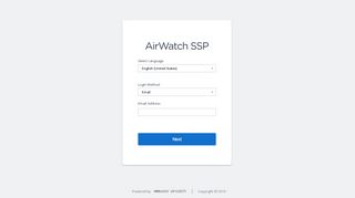Self-Service Portal - AirWatch