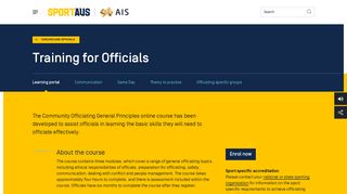 Training for Officials | Sport Australia