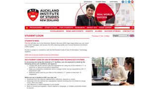 Student Login - Auckland Institute of Studies