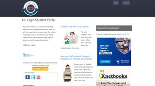 AIU Login Student Portal