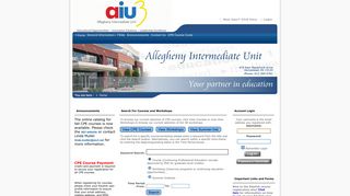 Allegheny Intermediate Unit Online Registration > Home - Edulink Inc