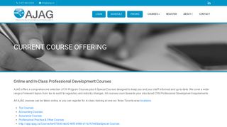 Current Course Offering – AJAG