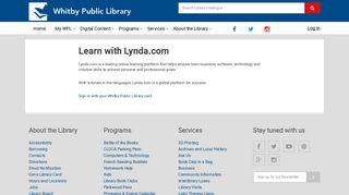 Learn it at lynda.com | Whitby Public Library