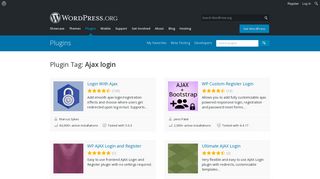 Ajax login | WordPress.org