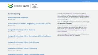 American Journal Experts (AJE) - Career Page