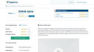 Deltek Ajera Reviews and Pricing - 2019 - Capterra
