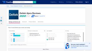 Deltek Ajera Reviews & Ratings | TrustRadius