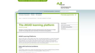 The AKAD learning platform | AKAD