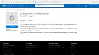 Akamai Luna Control Center - Azure Marketplace - Microsoft