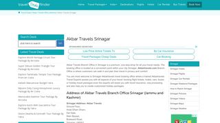 Akbar Travels Srinagar Office Address - Contact Travel Agents of ...