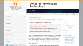 Akindi Exam Scanning and Scoring | Office of Information Technology
