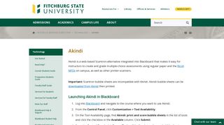 Akindi | Fitchburg State University