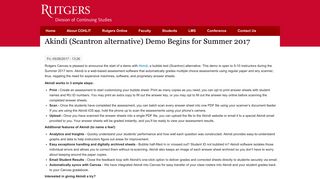 Akindi (Scantron alternative) Demo Begins for Summer 2017 | Rutgers ...