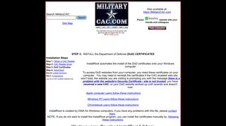 MilitaryCAC's Information on the importance of DoD Certificates