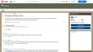 AKO login certificates on mac : army - Reddit