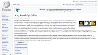 Army Knowledge Online - Wikipedia