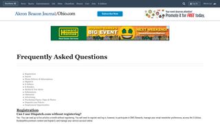 Frequently Asked Questions - Akron Beacon Journal - Akron, OH