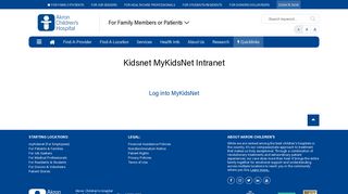Kidsnet MyKidsNet Intranet | Akron Children's Hospital