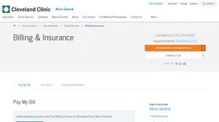 Billing & Insurance | Akron General - Cleveland Clinic