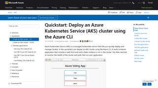 Quickstart - Create an Azure Kubernetes Service (AKS) cluster ...