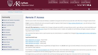 AKS Lytham > Community > Remote IT Access