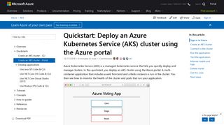 Quickstart - Create an Azure Kubernetes Service (AKS) cluster in the ...