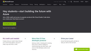 Students—Create Your Azure Free Account Today | Microsoft Azure