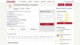 Al Dhafra Private Schools – Abu Dhabi (Reviews) Abu Dhabi, UAE