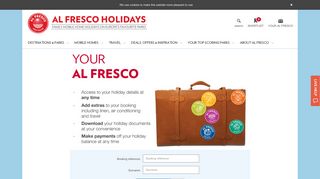 Manage Booking Login | Al Fresco Holidays