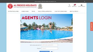 Travel Agent log in - Al Fresco Holidays
