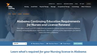 Alabama Continuing Education Requirements for Nurses and License ...