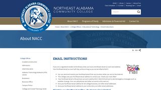 Email Instructions | Northeast Alabama Community College
