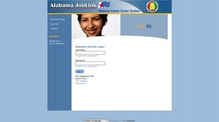 Login - Alabama JobLink