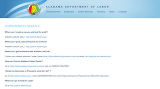 Employment Service - Alabama Department of Labor - Alabama.gov