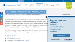 Health Insurance Premium Program (HIPP) - American Kidney Fund ...