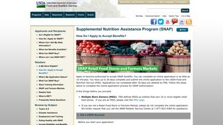 How Do I Apply to Accept Benefits? | Food and Nutrition Service