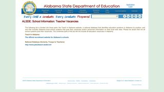 Job Vacancies - Alabama State Department of Education - alsde