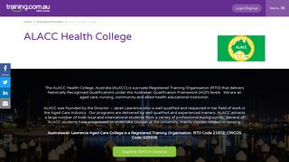 ALACC Health College - Training.com.au