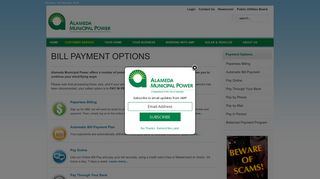 Alameda Municipal Power - Payment Options